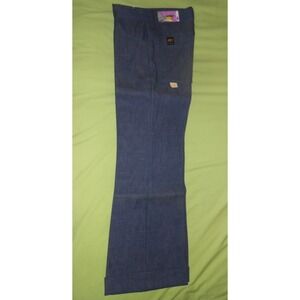 70's Vintage MANN Pants Boy/Girl 16 Regular Cuff Hippy Denim Blue Jeans Pants!